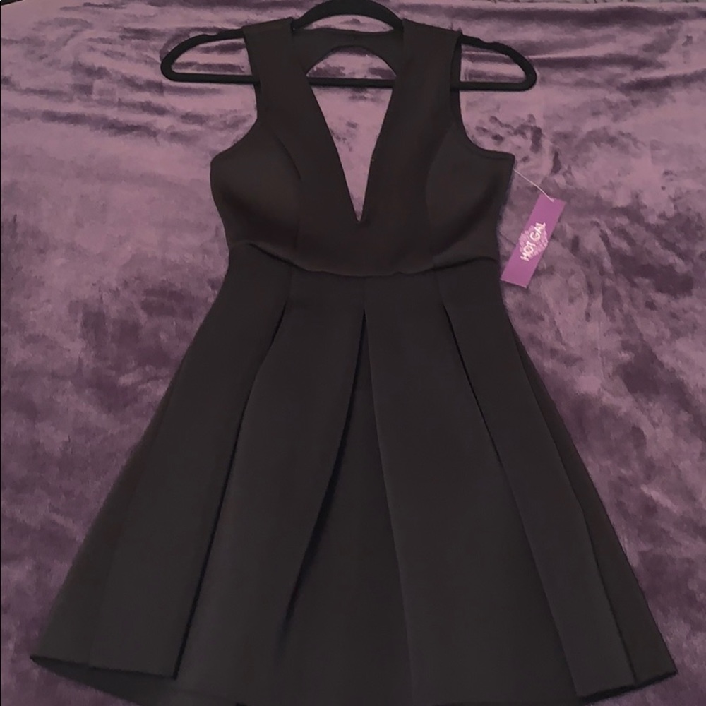 Backless Black Dress